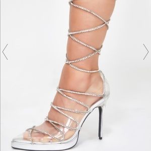 Poster Girl Cover Star Lace Up Heels